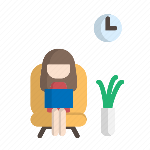 Chair, home, house, online, quarantine, work, work from home icon - Download on Iconfinder