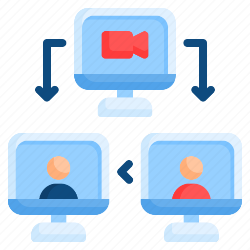 Communication, discussion, learning, meeting, online conference, online meeting, video-conference icon - Download on Iconfinder