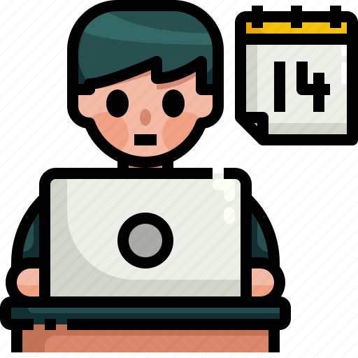 Business, freelancer, job, laptop, office, teleworking, working icon - Download on Iconfinder