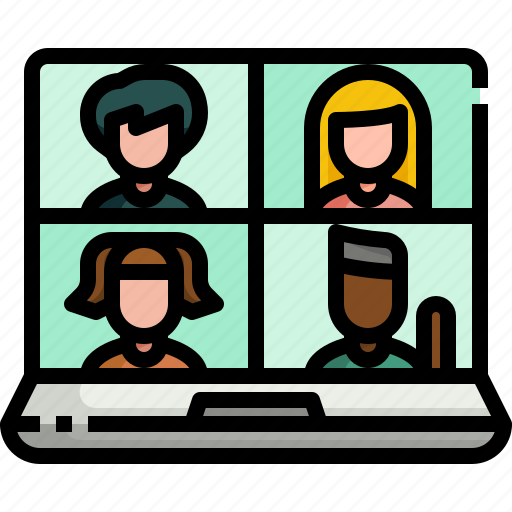 Call, communication, conference, conversation, interview, meeting, video icon - Download on Iconfinder