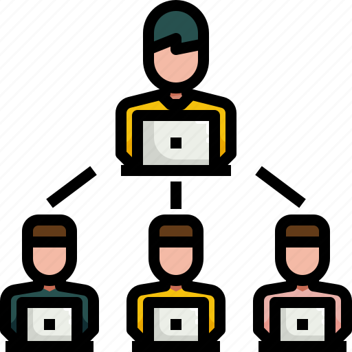 Boss, business, collaboration, leader, organization, team, teamwork icon - Download on Iconfinder