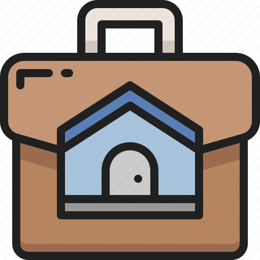 Home, job, suitcase, briefcase, work, bag, businessman icon - Download on Iconfinder