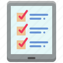 document, device, evaluate, tablet, checklist, digital, list