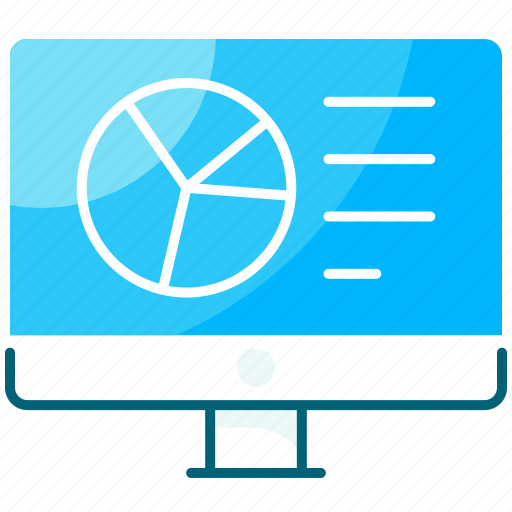 Presentation, computer, chart, pie chart, data icon - Download on Iconfinder