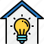 creative, home, house, idea, innovation, light bulb 