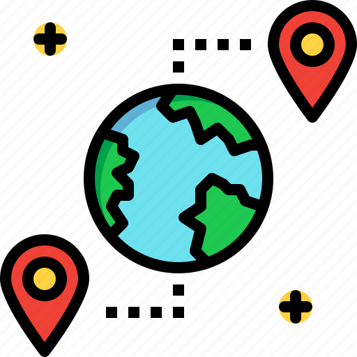 Globe, gps, location, map, navigation, pin, world icon - Download on Iconfinder
