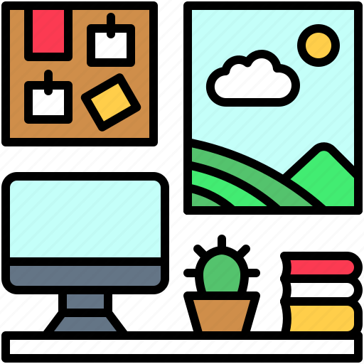 Office, work, work from home, workplace icon - Download on Iconfinder