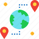 globe, gps, location, map, navigation, pin, world
