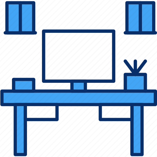 Computer, lcd, table, work icon - Download on Iconfinder