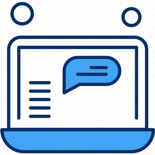Conversation, home, laptop, work icon - Download on Iconfinder