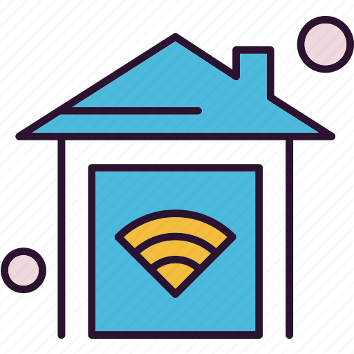 Estate, home, house, wifi icon - Download on Iconfinder