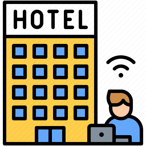 Hostel, hotel, internet, wifi, work, workplace icon - Download on Iconfinder
