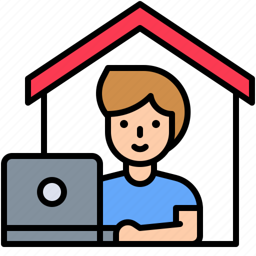 Home, stay at home, work, work from home, workplace icon - Download on Iconfinder