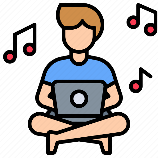 Freelance, laptop, stay at home, work, work from home icon - Download on Iconfinder