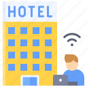 hostel, hotel, internet, wifi, work, workplace