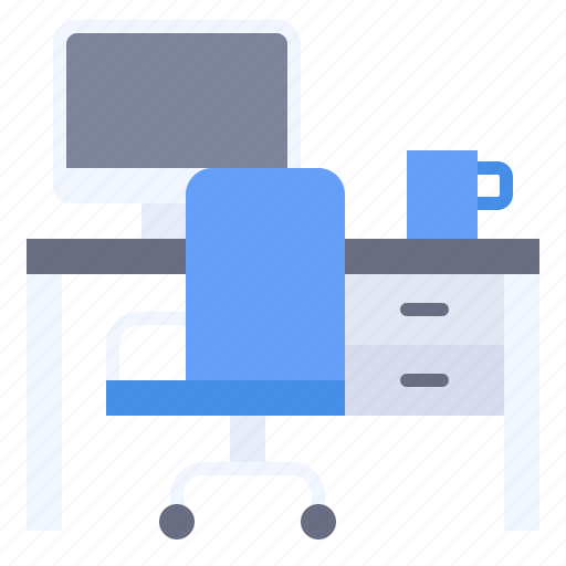 Chair, desk, office, work, workplace icon - Download on Iconfinder