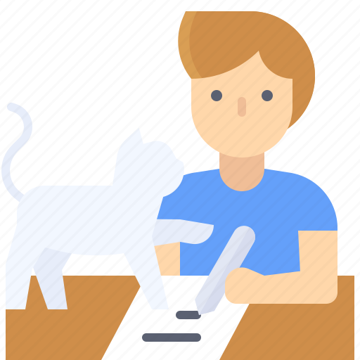 Cat, freelance, home, pet, stay at home, work, work from home icon - Download on Iconfinder