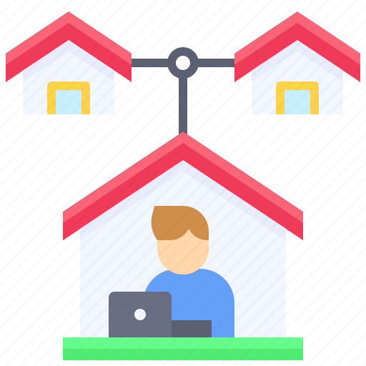 Connection, internet, network, stay at home, work, work from home icon - Download on Iconfinder