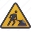 roadwork sign, work in progress, caution, safety, construction, signaling, work zone, maintenance 