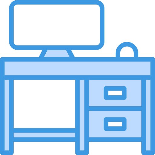 Desk, office, business, computer, table icon - Free download