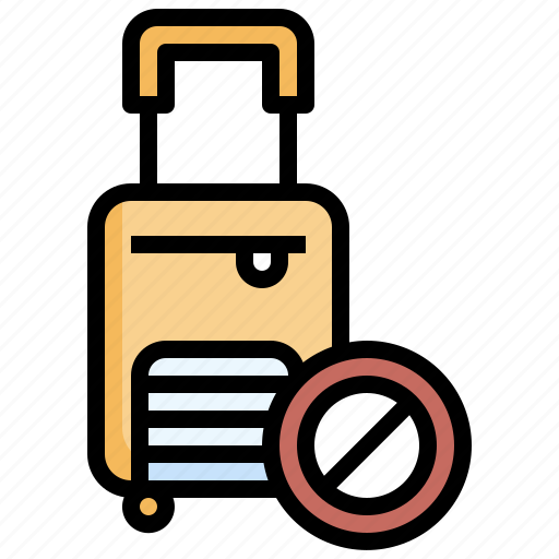 No, travelling, luggage, baggage, prohibition, travel icon - Download on Iconfinder