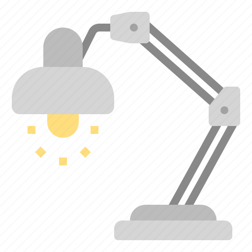 Desk, lamp, light, workday icon - Download on Iconfinder