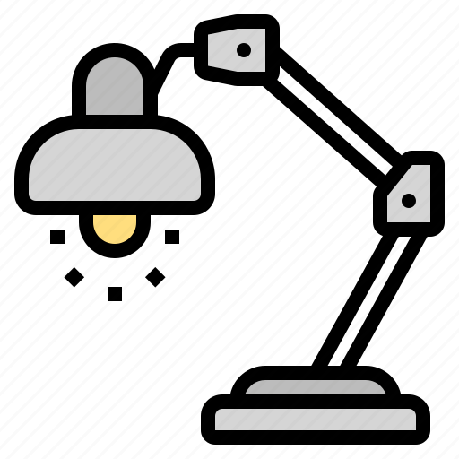 Desk, lamp, light, workday icon - Download on Iconfinder