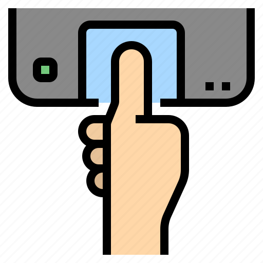 Finger, scan, workday icon - Download on Iconfinder