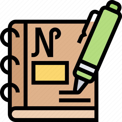 Notepad, note, paper, writing, diary icon - Download on Iconfinder