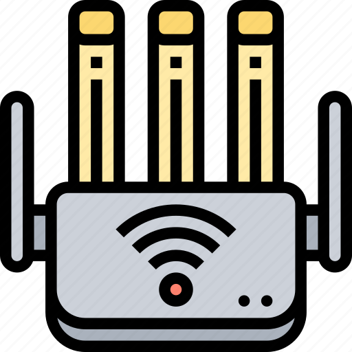 Wireless, router, internet, connection, online icon - Download on Iconfinder