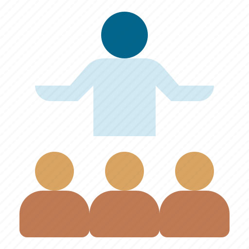 Presentation, audience, speaker, training, education, lecturer, conversation icon - Download on Iconfinder