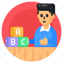 alphabetic blocks, learning blocks, playing blocks, child activity, preschool learning 