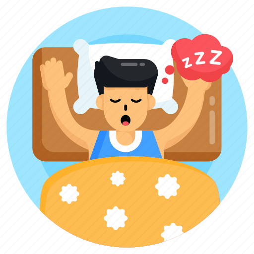 Snoozing person, sleeping, snoring, bedroom, man sleeping icon - Download on Iconfinder