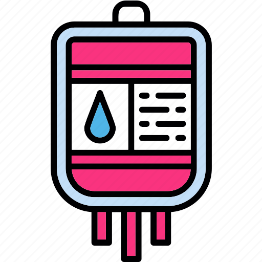 Blood, bag, transfusion, hospital, drop icon - Download on Iconfinder