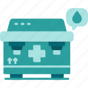 blood, box, aid, first, hospital, kit, medical, tool