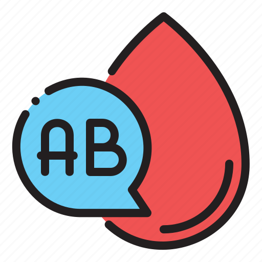 Blood, type, ab, medical, laboratory, checkup, medicine icon - Download on Iconfinder