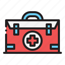 medical, kit, box, first, aid, emergency