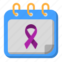 calendar, world, cancer, ribbon, time, date, awareness, healthcare