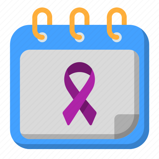 Calendar, world, cancer, ribbon, time, date, awareness icon - Download on Iconfinder