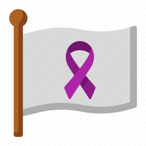 Flag, world, cancer, awareness, support, healthcare, ribbon icon - Download on Iconfinder