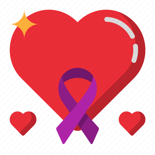 Heart, cancer, healthcare, medical, solidarity, awareness, ribbon icon - Download on Iconfinder