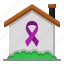 house, cancer, healthcare, medical, world, shelter, ribbon 