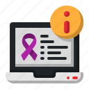 info, healthcare, medical, awareness, laptop, ribbon