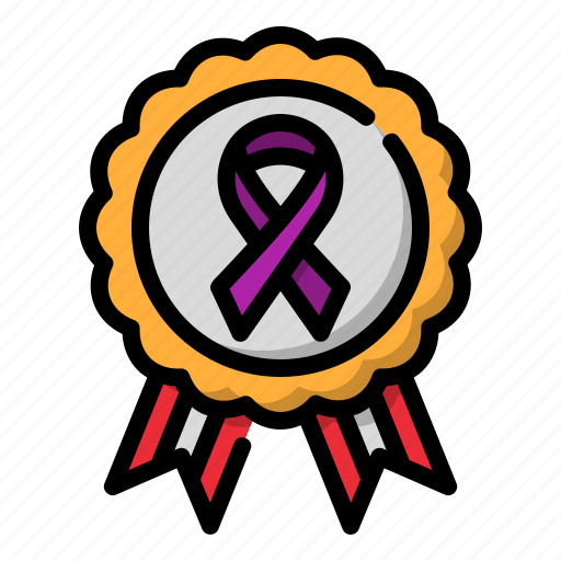 Badge, ribbon, healthcare, medical, awareness, certificate, cancer icon - Download on Iconfinder