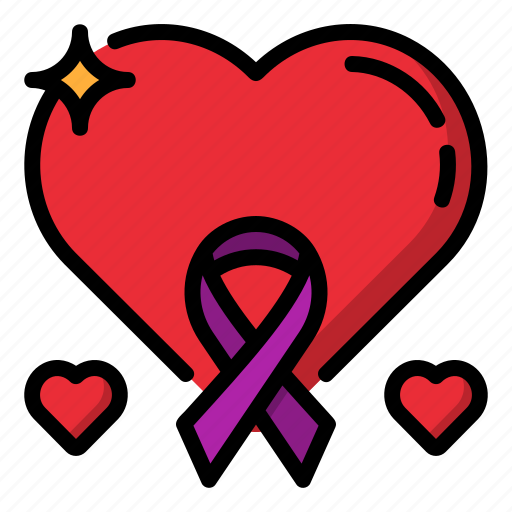 Heart, cancer, healthcare, and, medical, solidarity, awareness icon - Download on Iconfinder