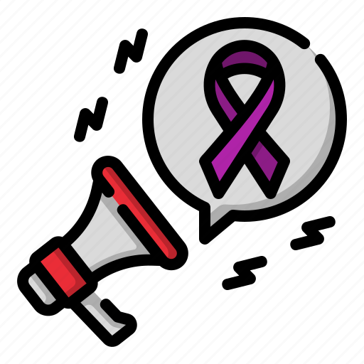 Megaphone, world, cancer, tumor, healthcare, medical, awareness icon - Download on Iconfinder