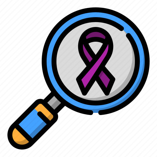 Search, cancer, healthcare, medical, education, magnifying, glass icon - Download on Iconfinder