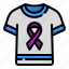 shirt, world, cancer, ribbon, awareness, fashion, healthcare 