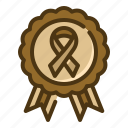 badge, ribbon, healthcare, medical, awareness, certificate, cancer
