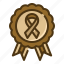 badge, ribbon, healthcare, medical, awareness, certificate, cancer 